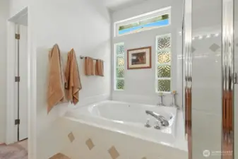 Primary Bath with soaking tub