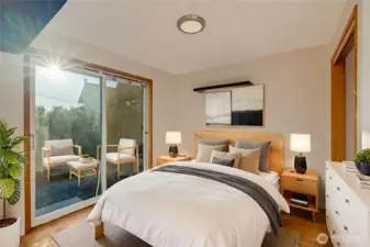 3rd bedroom on the main floor (virtually staged)