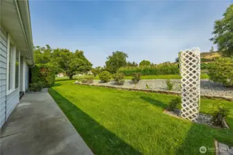 Lush landscaping