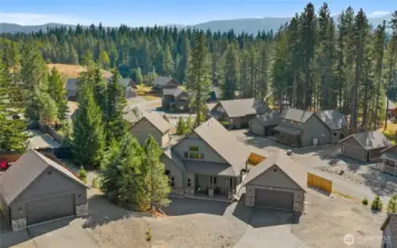 Aerial view of property