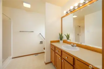 Primary bathroom.