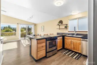 Enjoy cooking while enjoying the southerly views out your oversized windows.