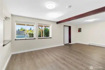 First floor living room perfect for bonus room or second living room.