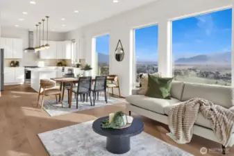 The open floor plan is great for entertaining