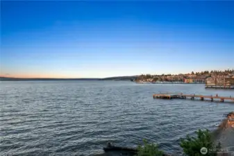 The summer sunsets don't get better than this. View from unit.