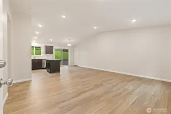 Bright, OPEN FLOOR PLAN with soaring ceilings and space to relax or entertain.