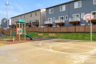 Kids Play area & basketball court