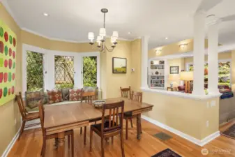Informal dining area in kitchen