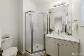 3/4 bath for lower level after workout