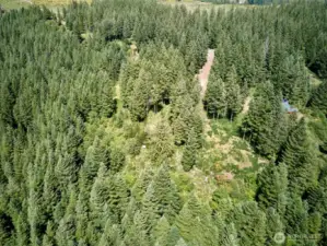 Aerial view of the lots