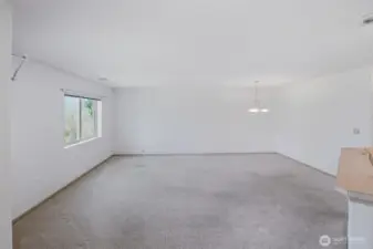 living space taken from dining area