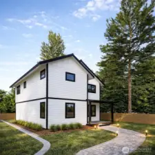 Path to the DADU - Photo is a rendering.