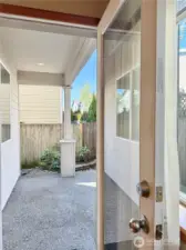 French open to patio