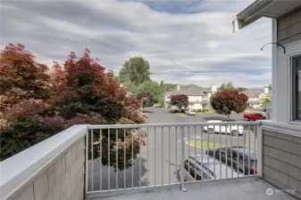 Open balcony. This extension of the living space provides a serene spot for morning coffee.