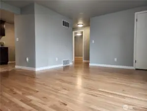 Living room and hallways