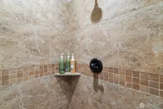 Tiled Shower - Primary