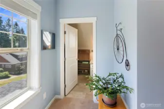 Entry to studio/den.