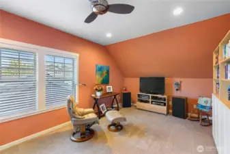Large guest room at north end of upper level.