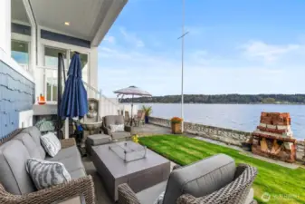 Relax and enjoy the views and boat traffic