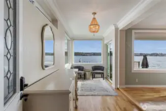 Enter the home and see the views