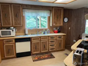 Kitchen, Ample cabinet Space.