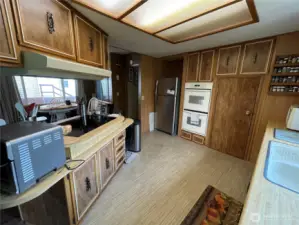 Kitchen with double oven.