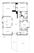 Main level floor plan.