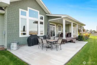 Large patio.