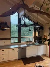 Large windows for natural light.