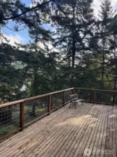 Large open deck with view to Rosario Seaplane dock.