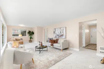 Spacious upper unit offering 2,190 sq ft of flexible living space.