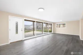 Generous 1,650 sq ft lower unit with private entry.