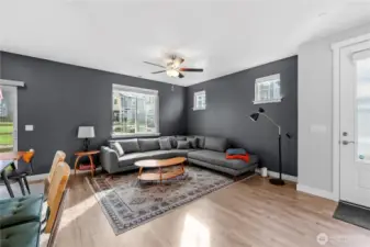 Comfortable, welcoming living area designed for modern Northwest living.