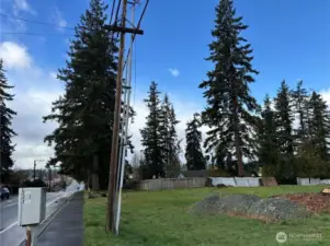 Electricity, sewer, and water are all at the street.