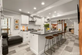 Kitchen has been completely updated