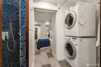 Convenient location for laundry