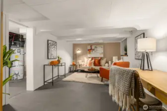 Bonus room on lower level