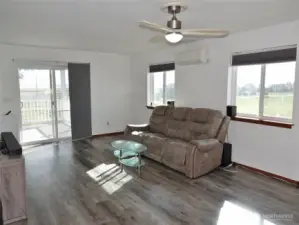 Living Room with southern exposure to get the most sunlight year-round.