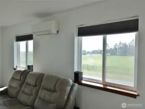 Views from the Living Room. Ductless Heat Pump to stay warm and cool.