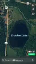 Crocker Lake is approximately 72 acres