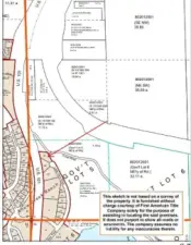 Crocker Lake Platt Map, Arrow is Lot 24