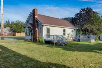 A standout feature of this residence is the durable copper roof, a testament to the home’s quality and longevity.