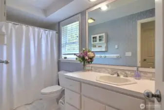 Main bath on upper level