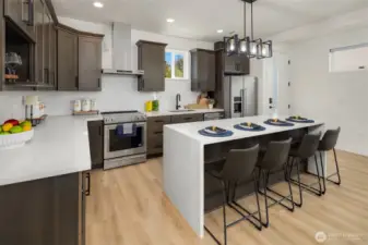 Corner Kitchen with Eating Space