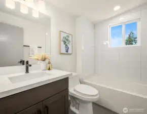 Bathtubs in all Secondary Bedrooms
