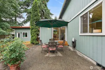 Has room to be expanded -- maybe a wrap-around deck is something you have in mind.