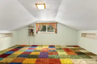 Fun times in the loft above garage