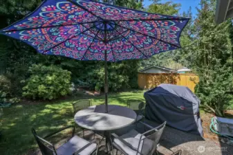 Relax in your private, fully fenced, low-maintenance backyard featuring a brand-new Trex deck—perfect for entertaining.”