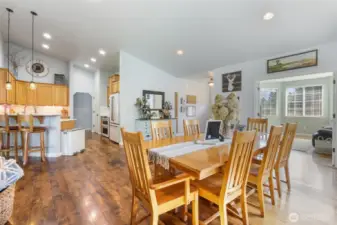 Showing Dining towards kitchenGreat Room