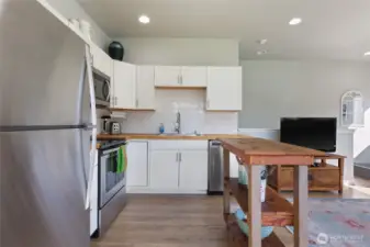 Kitchen in Living space above shop